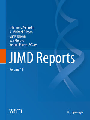 cover image of JIMD Reports--Case and Research Reports, Volume 13